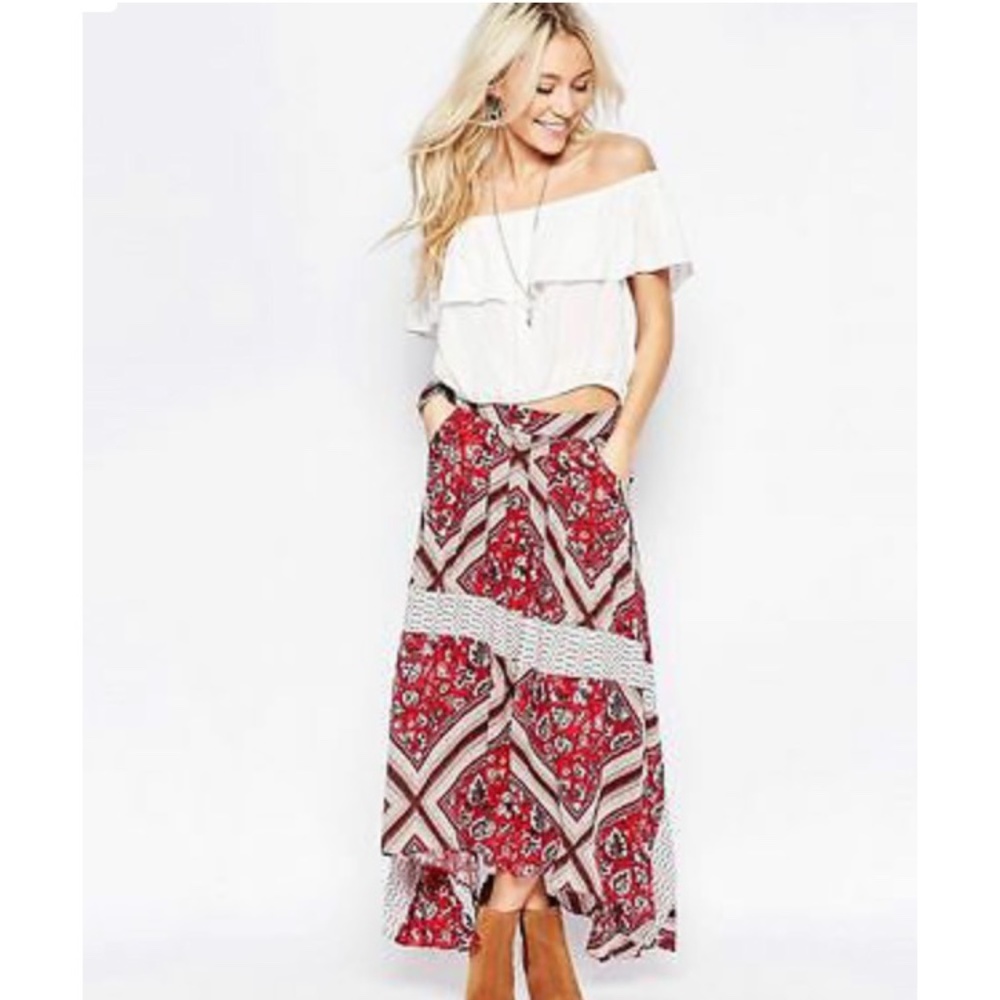 Free People Paisley skirt size 2 NWT